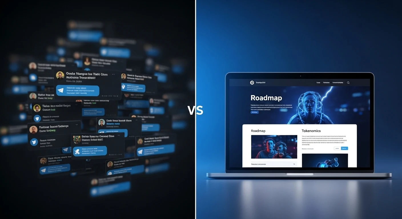 Crypto project website professional design