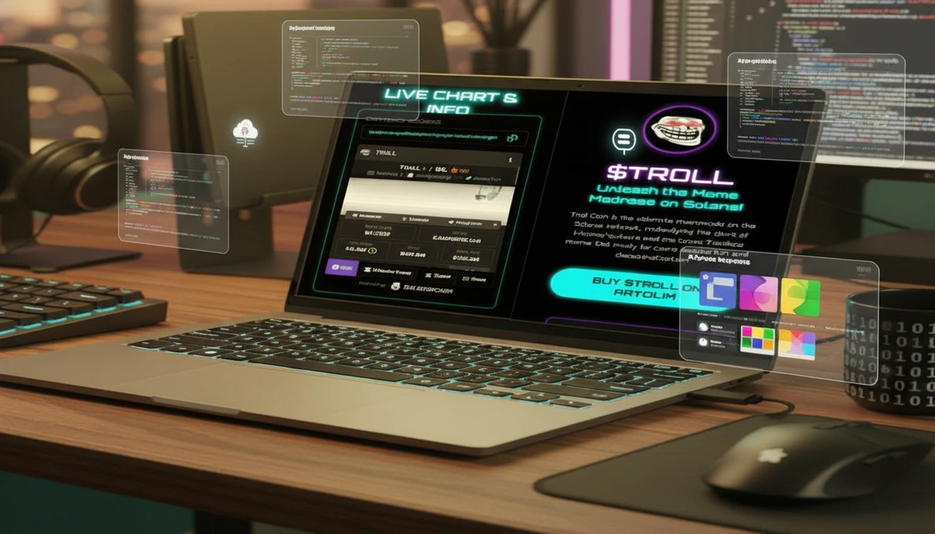 Solana Meme Coin Website ($TROLL) developed by Sagor Ahamed